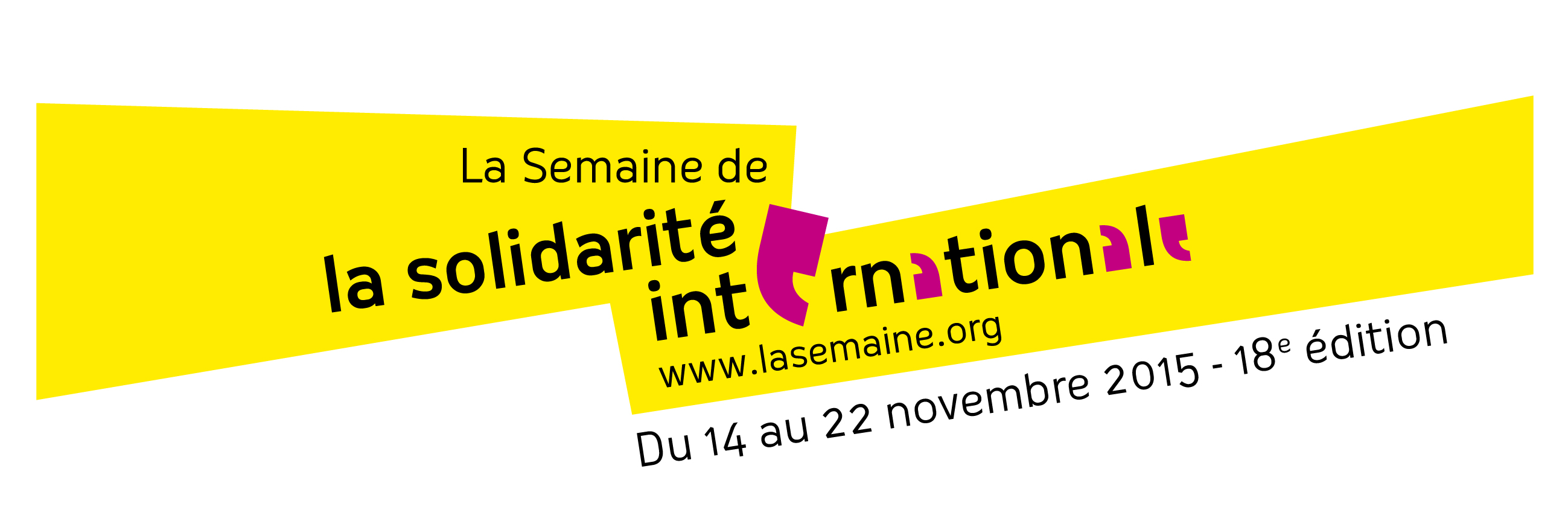 La Semaine de la Solidarité internationale. Edition 2015. Coordonnée à Belley par entre-autres.