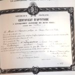 Le certificat d'aptitude d'Odette Laguerre